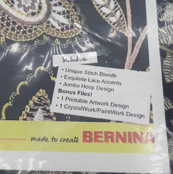 BERNINA Exclusive Collection #82011 Metallic Lace Kit Disc & Material Package - Picture 2 of 6